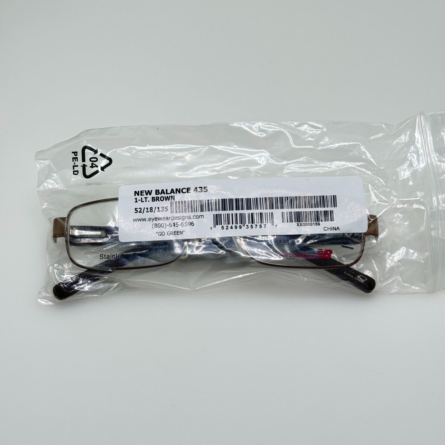 New Balance Eyeglasses Eye Glasses Frames NB 435-1 52-18-135