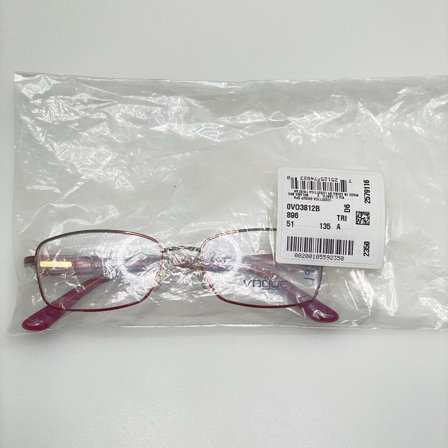 Vogue Eyeglasses Eye Glasses Frames VO 3812-B 896 51-16-135