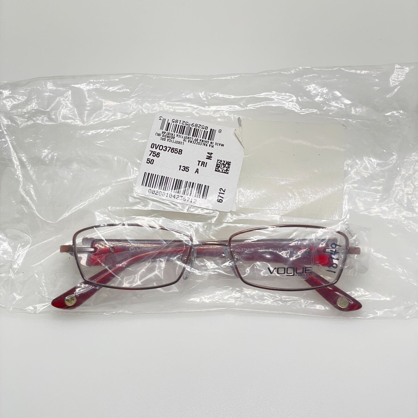 Vogue Eyeglasses Eye Glasses Frames VO 3765-B 756 50-16-135