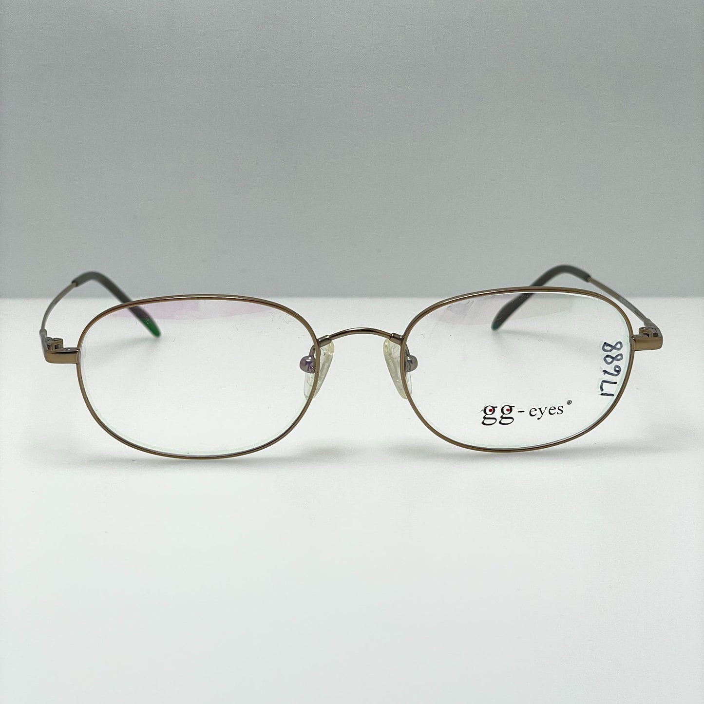 GG Eyes Eyeglasses Eye Glasses Frames Jan 52-19-145 Dull Gold Avada