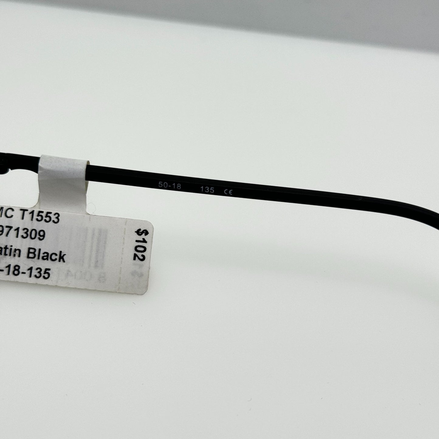 Ti Flex Eyeglasses Eye Glasses Frames 1553 002 Satin Black 50-18-135