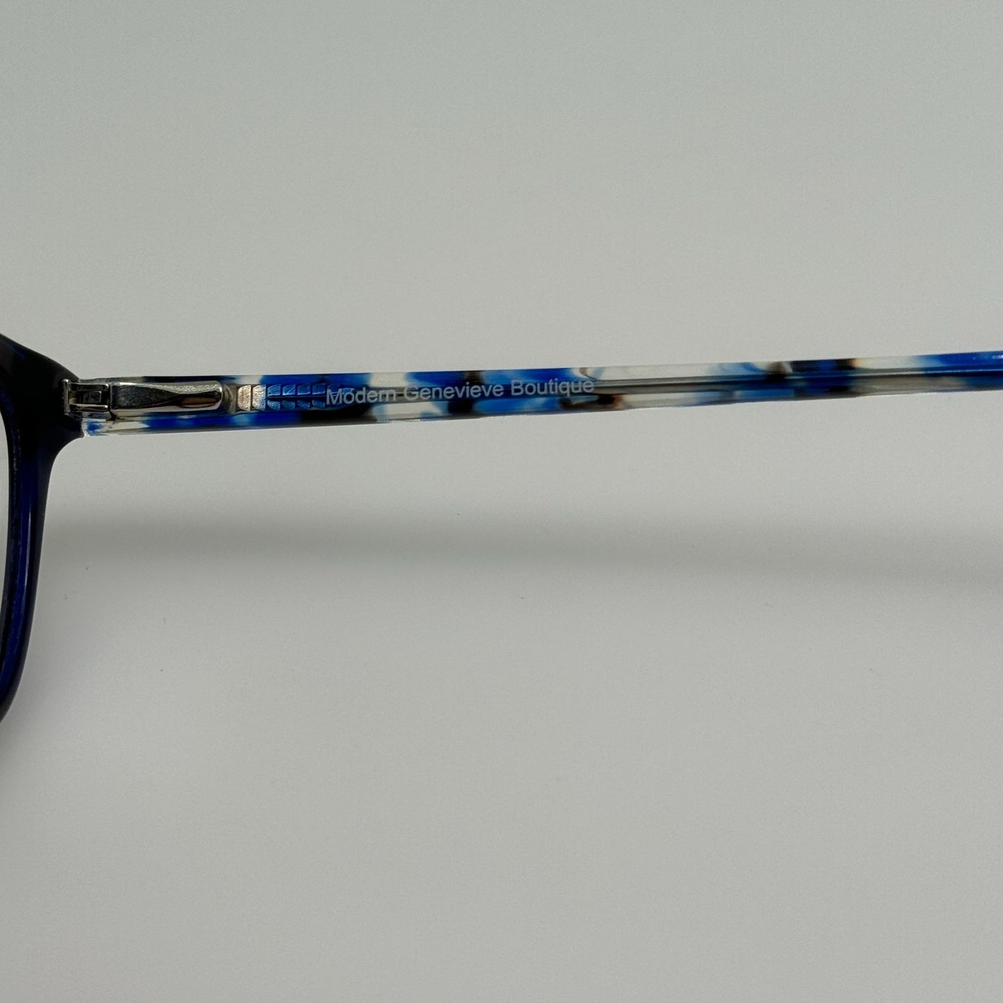 Genevieve Eyeglasses Eye Glasses Frames Presley Blue Marble 52-17-140