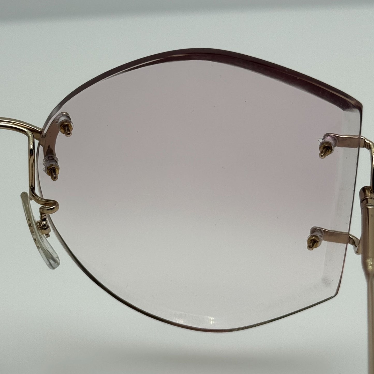 Tura Sunglasses 178 5 1/2 Japan Gold Smoke Pink 62-20-140