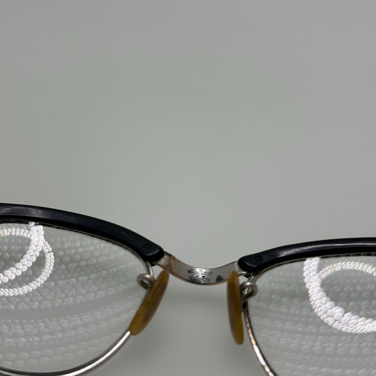 Universal Eyeglasses Eye Glasses Frames 4 1/4 1/10 12kgf Horned Rimmed 44-24