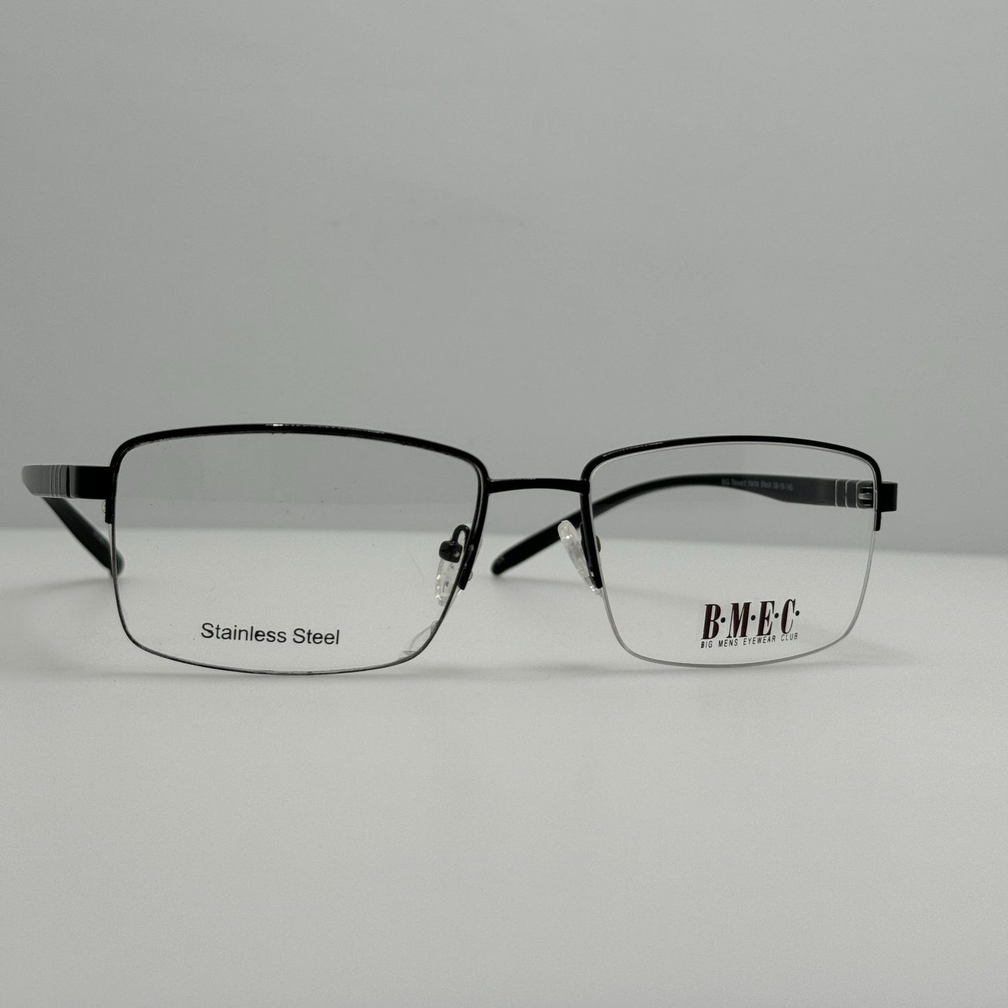 BMEC Eyeglasses Eye Glasses Frames Big Reward Matte Black 58-18-145