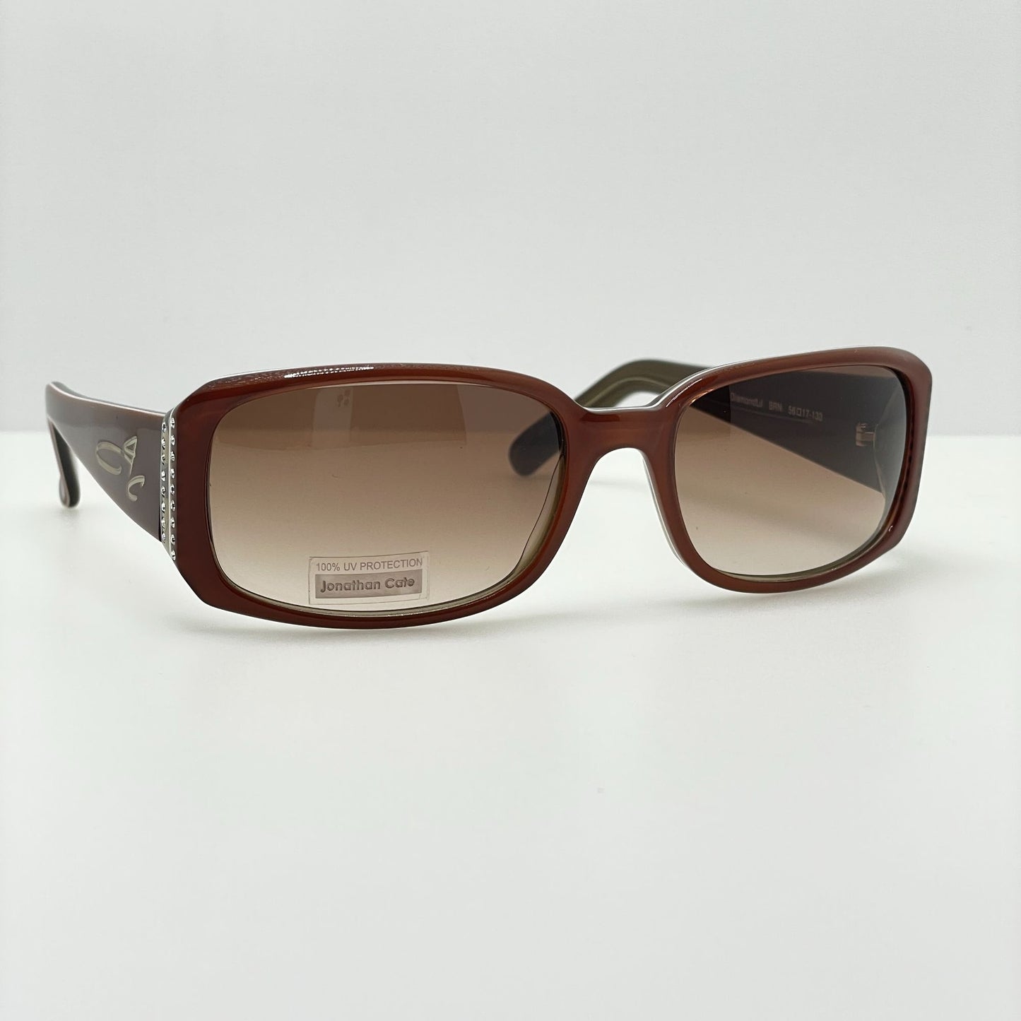 Jonathan Cate Sunglasses Diamond Lil BRN 56-17-130