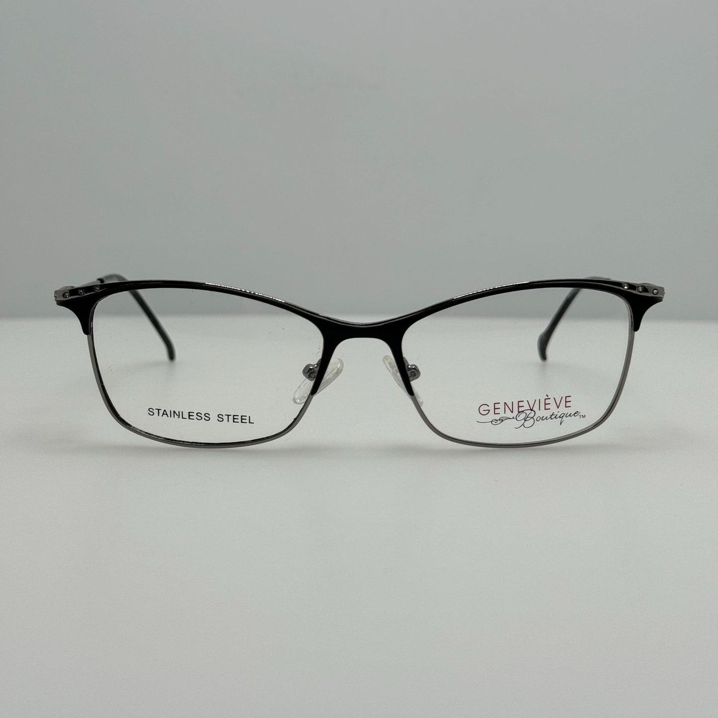 Genevieve Eyeglasses Eye Glasses Frames Disguise Matte Black Gunmetal 51-15-135