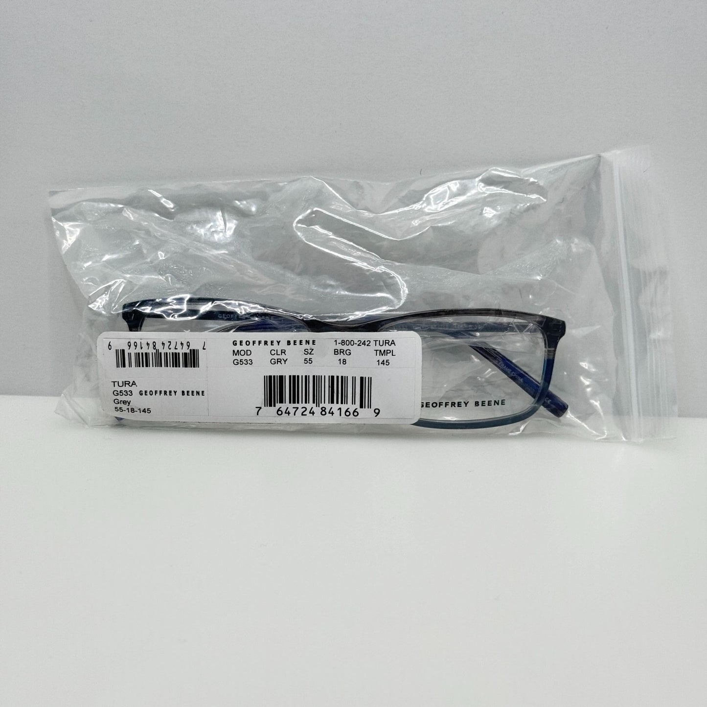 Geoffrey Beene Eyeglasses Eye Glasses Frames G533 GRY 55-18-145