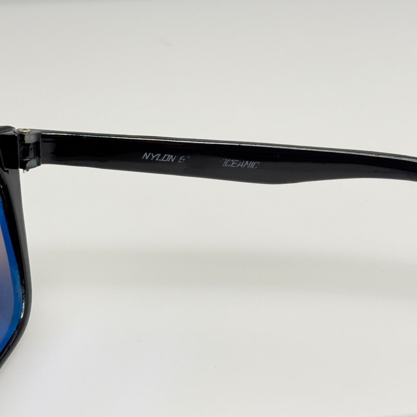 Pan Oceanic Sunglasses Black Nylon Taiwan R.O.C. Vintage Retro
