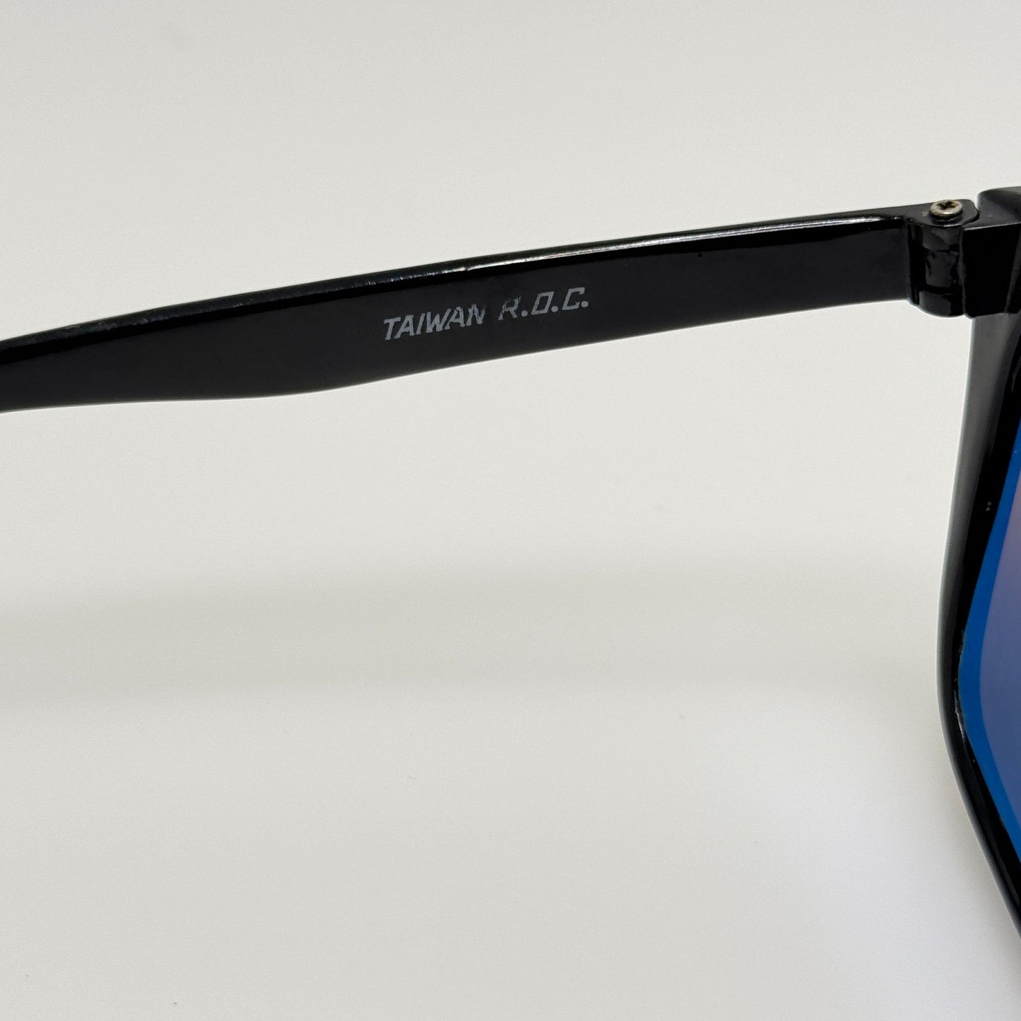 Pan Oceanic Sunglasses Black Nylon Taiwan R.O.C. Vintage Retro