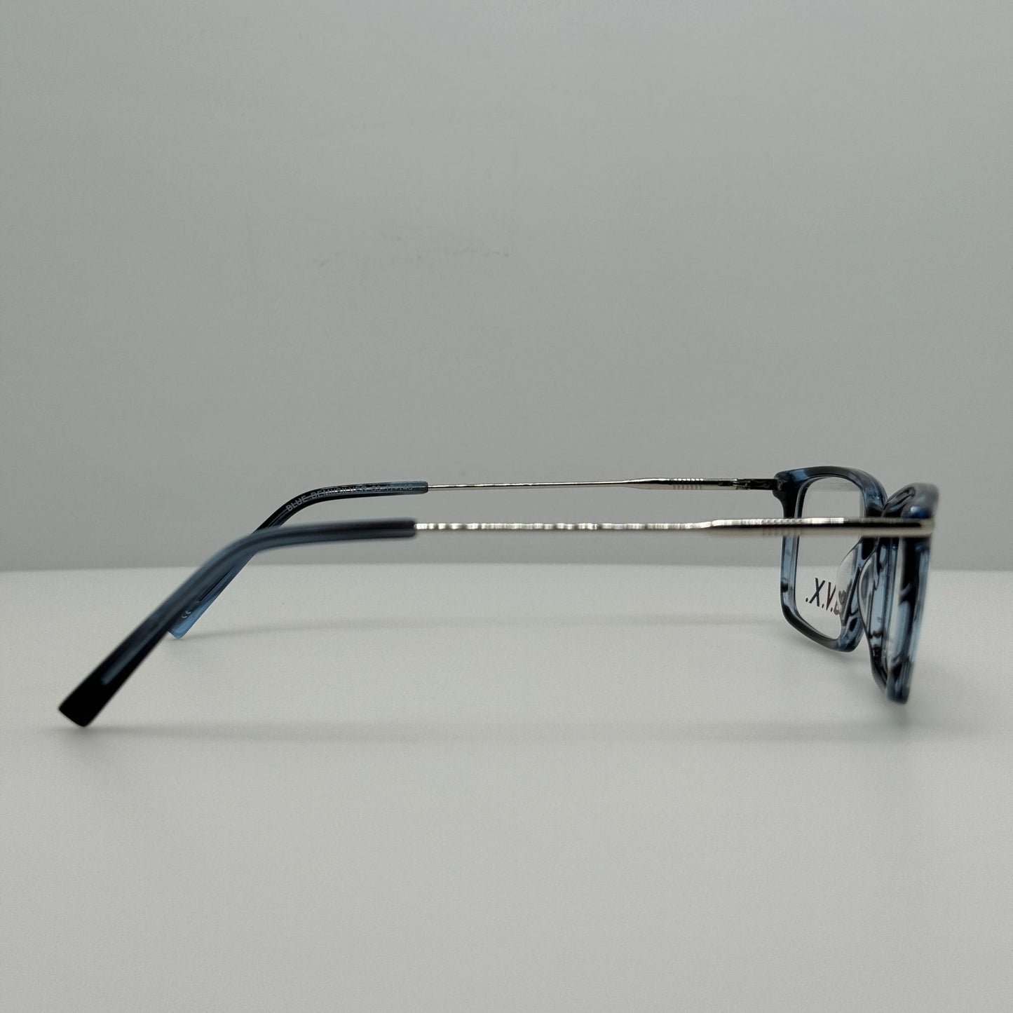 GVX Eyeglasses Eye Glasses Frames GVX572 Executive Blue Demi Silver 53-17-140