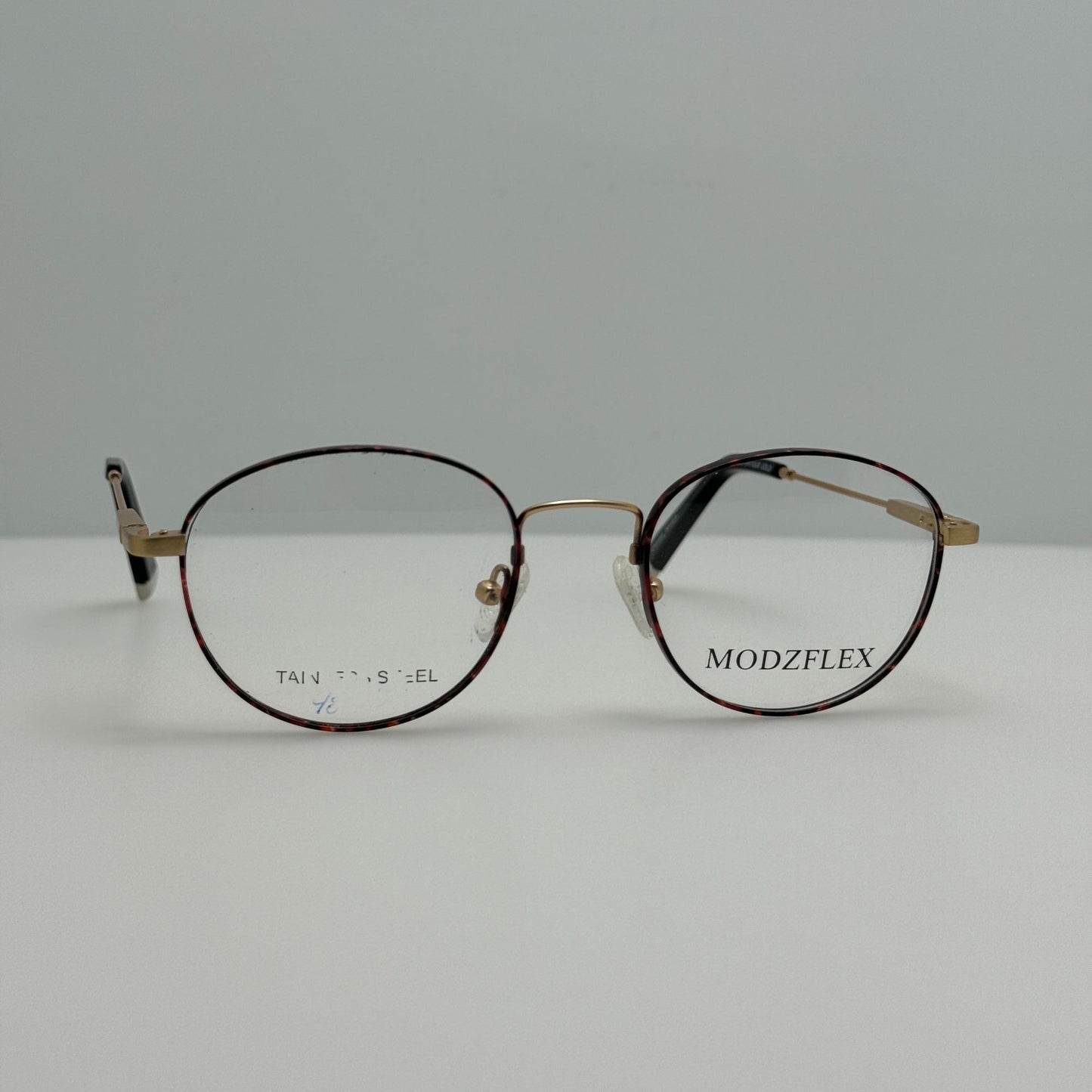 Modzflex Eyeglasses Eye Glasses Frames MX942 Tortoise Antique Gold 49-20-140