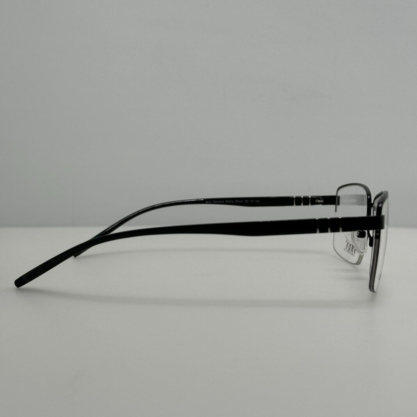 BMEC Eyeglasses Eye Glasses Frames Big Reward Matte Black 58-18-145
