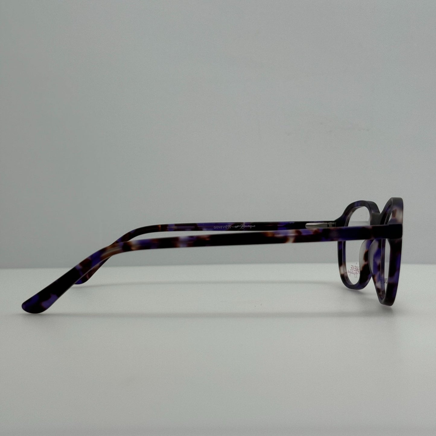 Genevieve Eyeglasses Eye Glasses Frames Attentive Purple Tortoise 49-18-145