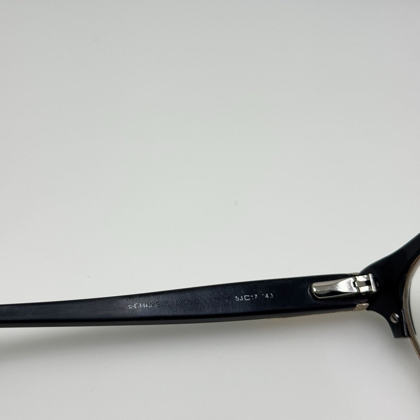 Chanel 3239-Q Col 501/3F Black Eyeglasses Eye Glasses Frames 53-17-140