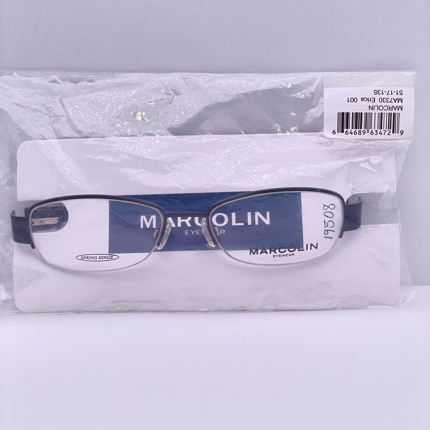 Marcolin Eyeglasses Eye Glasses Frames MA 7330 001 Erica 51-17-135