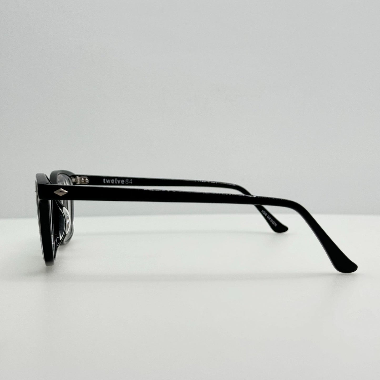 Twelve84 Eyeglasses Eye Glasses Frames Vienna 100 Black 53-17-140