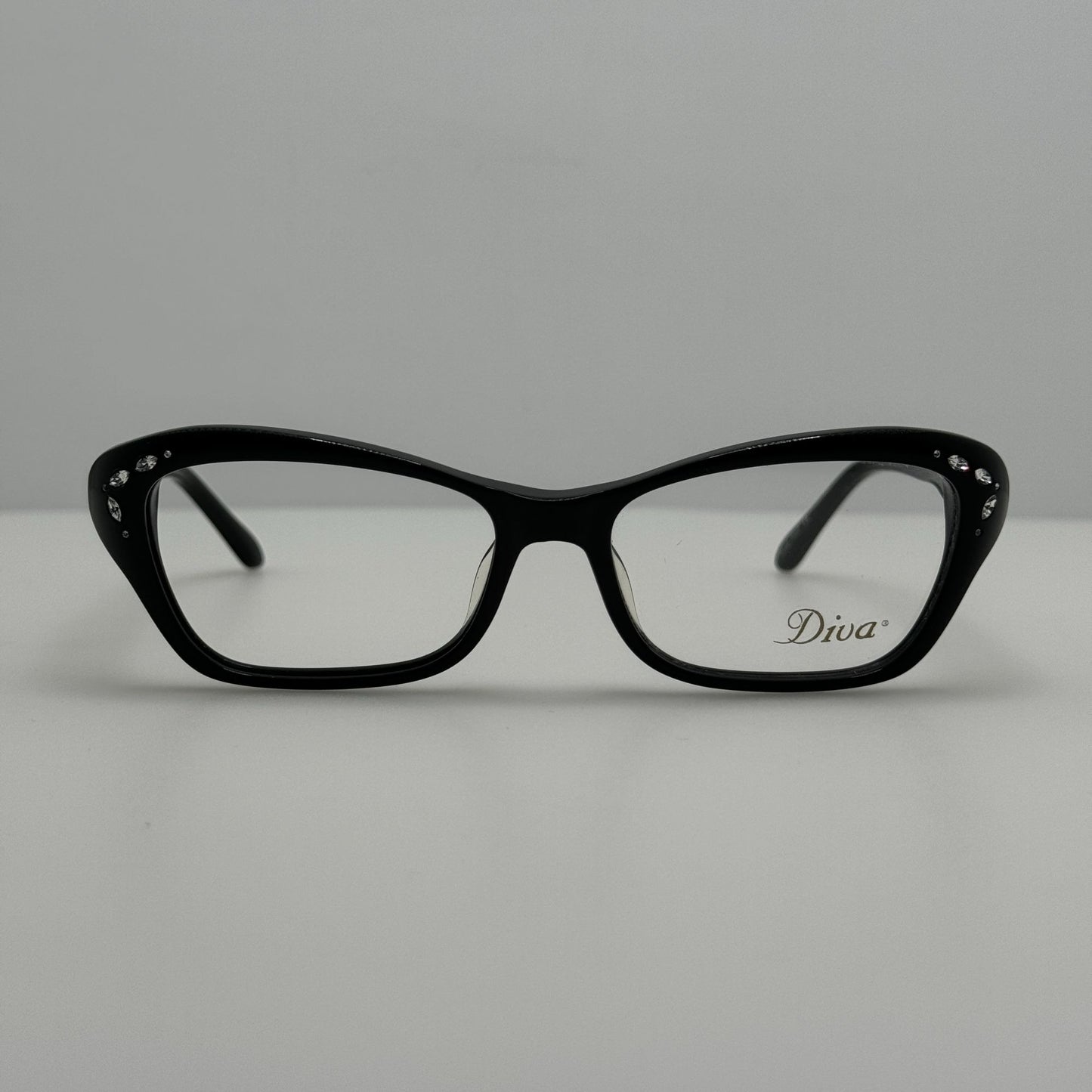 Diva Eyeglasses Eye Glasses Frames 5447 C. 97A Black Italy 53-16-142