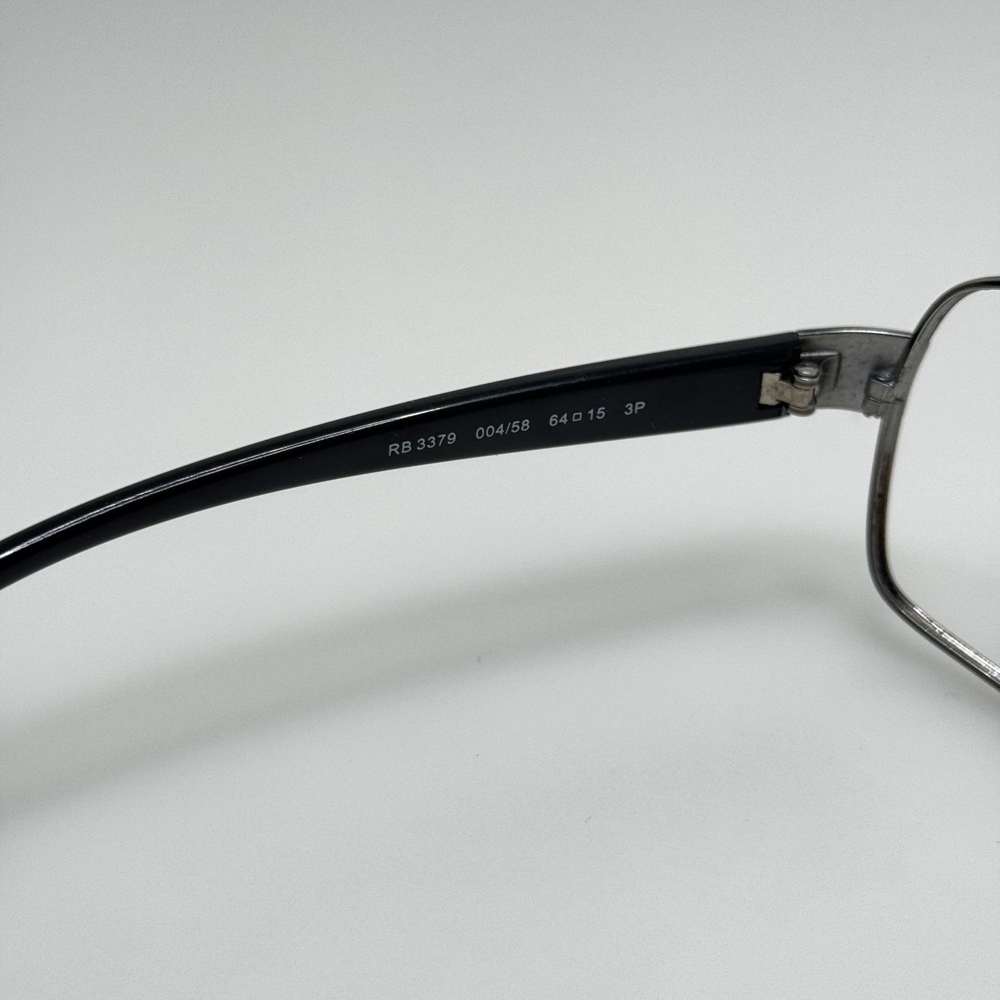Ray Ban RB 3379 004/58 Black Eyeglasses Eye Glasses Frames 64-15