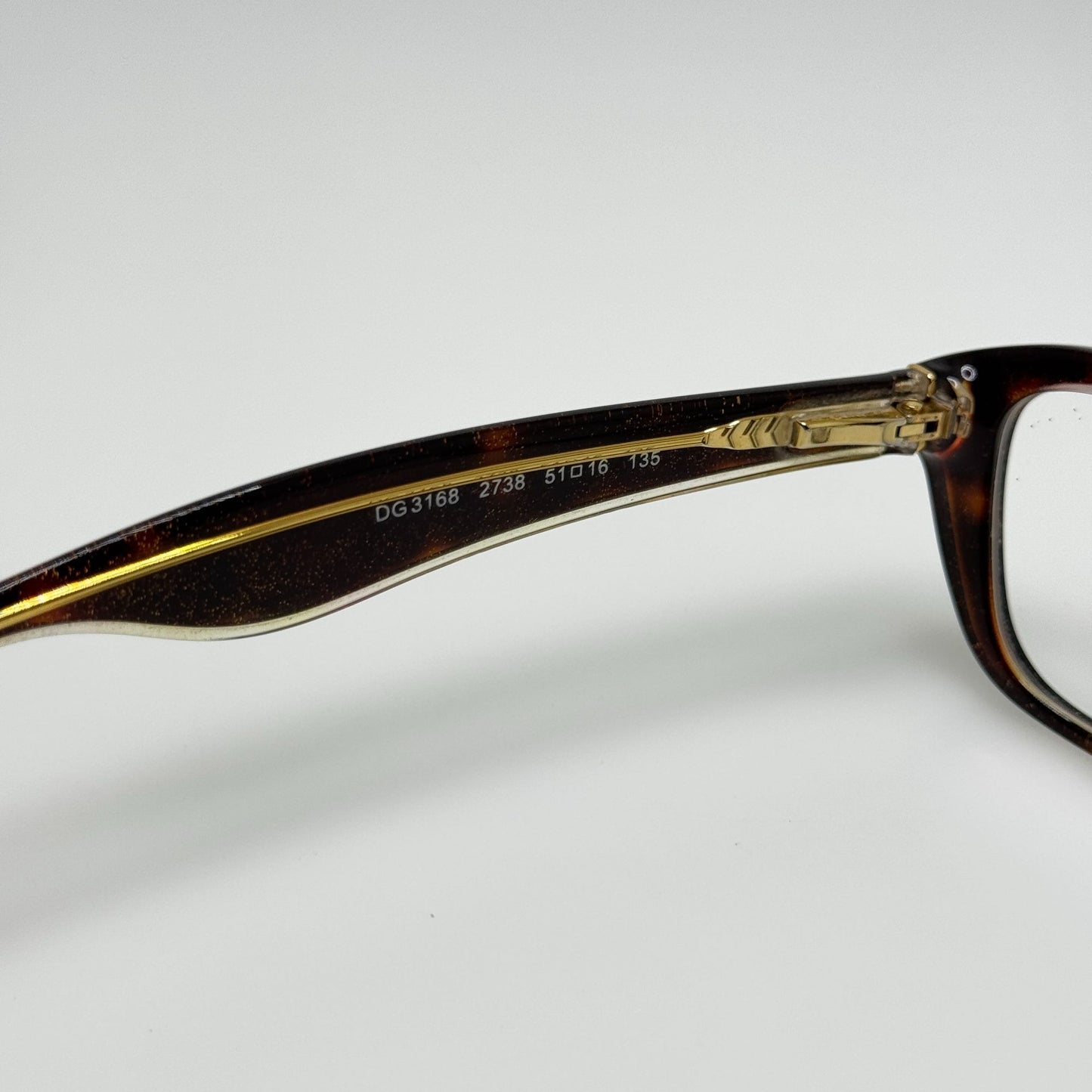 Dolce & Gabbana Eyeglasses Eye Glasses Frames D&G DG 3168 2738 51-16-135