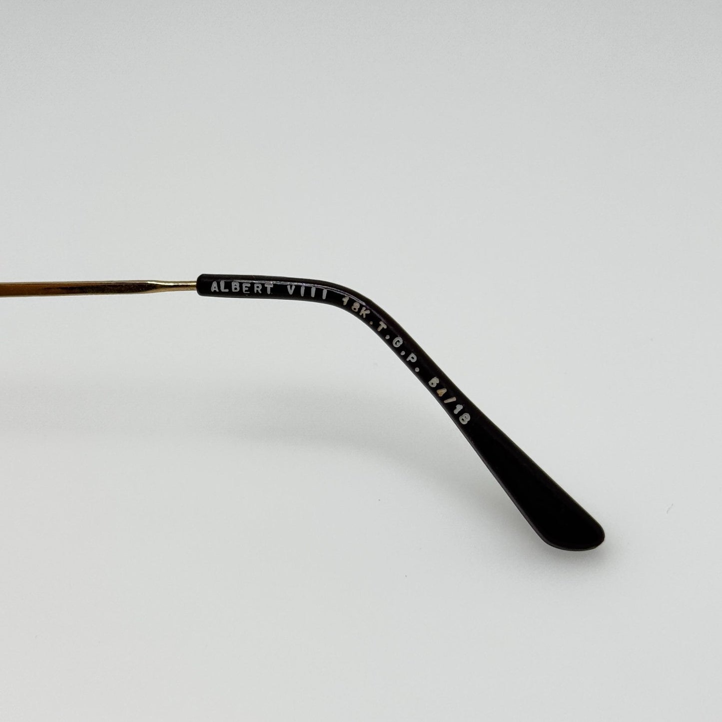 Albert VIII 18K TGP Eye Glasses Eyeglasses Frames 54-18