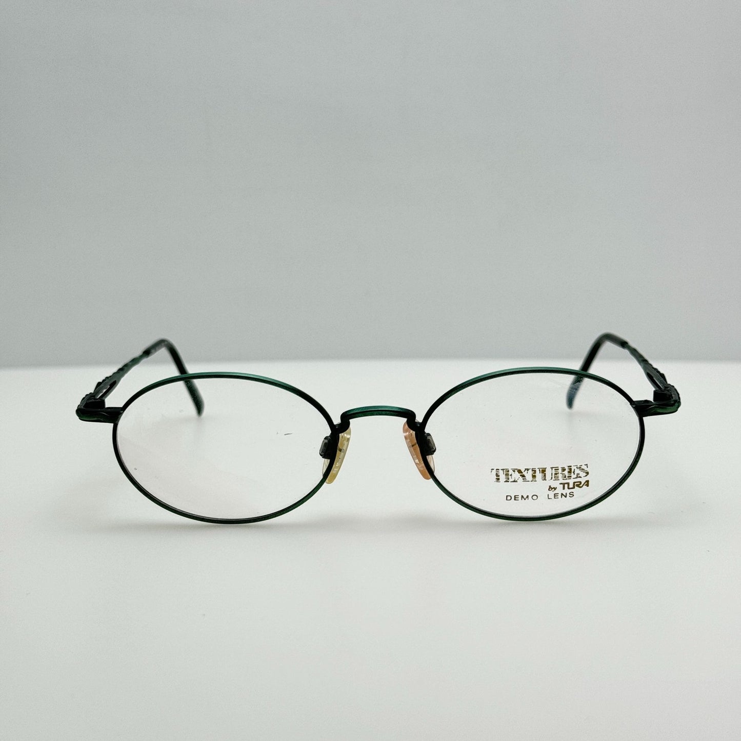 Tura Eyeglasses Eye Glasses Frames 893 GRN Textures Japan 49-19-140