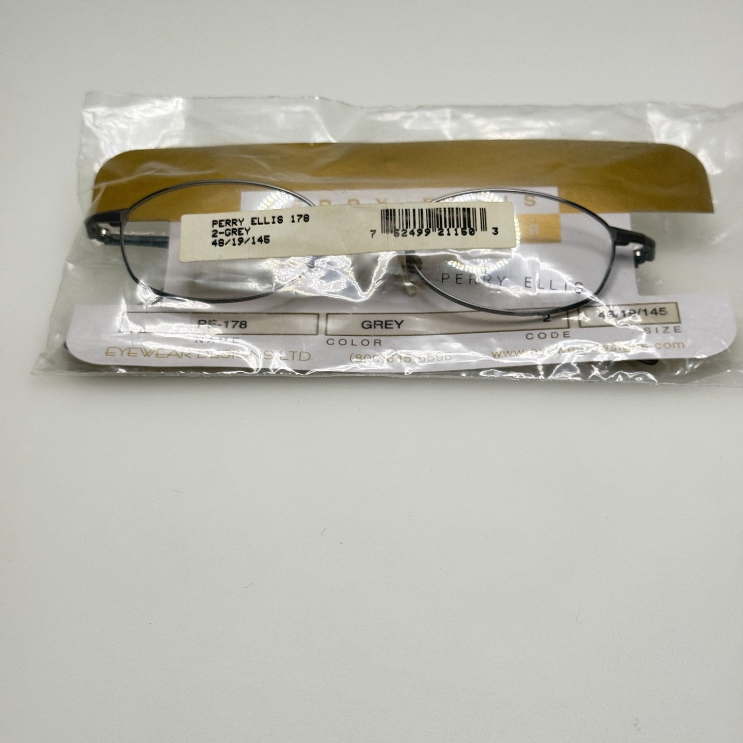 Perry Ellis PE 178 2 Grey Eyeglasses Eye Glasses Frames 48-19-145