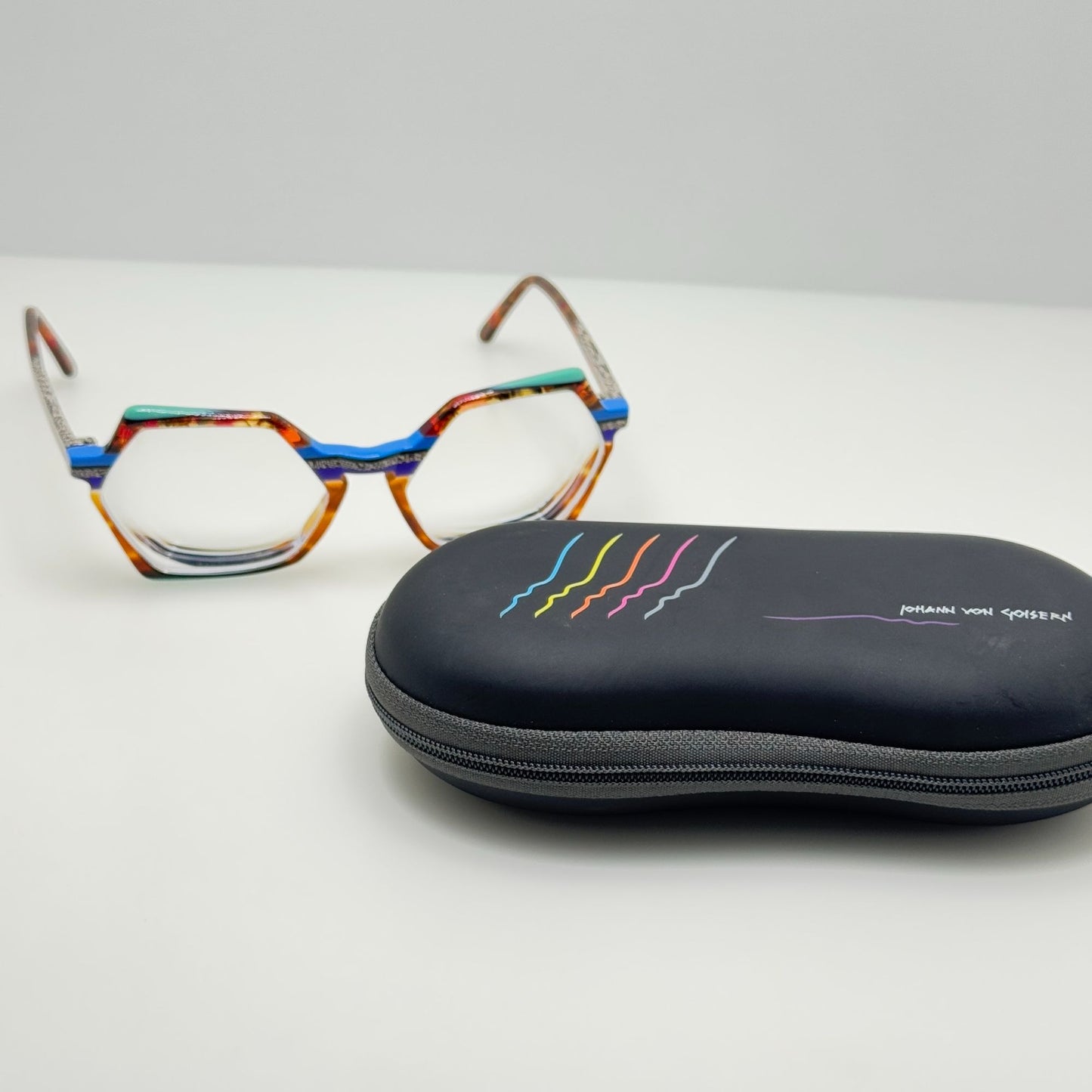 Johann Von Goisern Eyeglasses Eye Glasses Frames S-891 Austria 54-18 W/ Case
