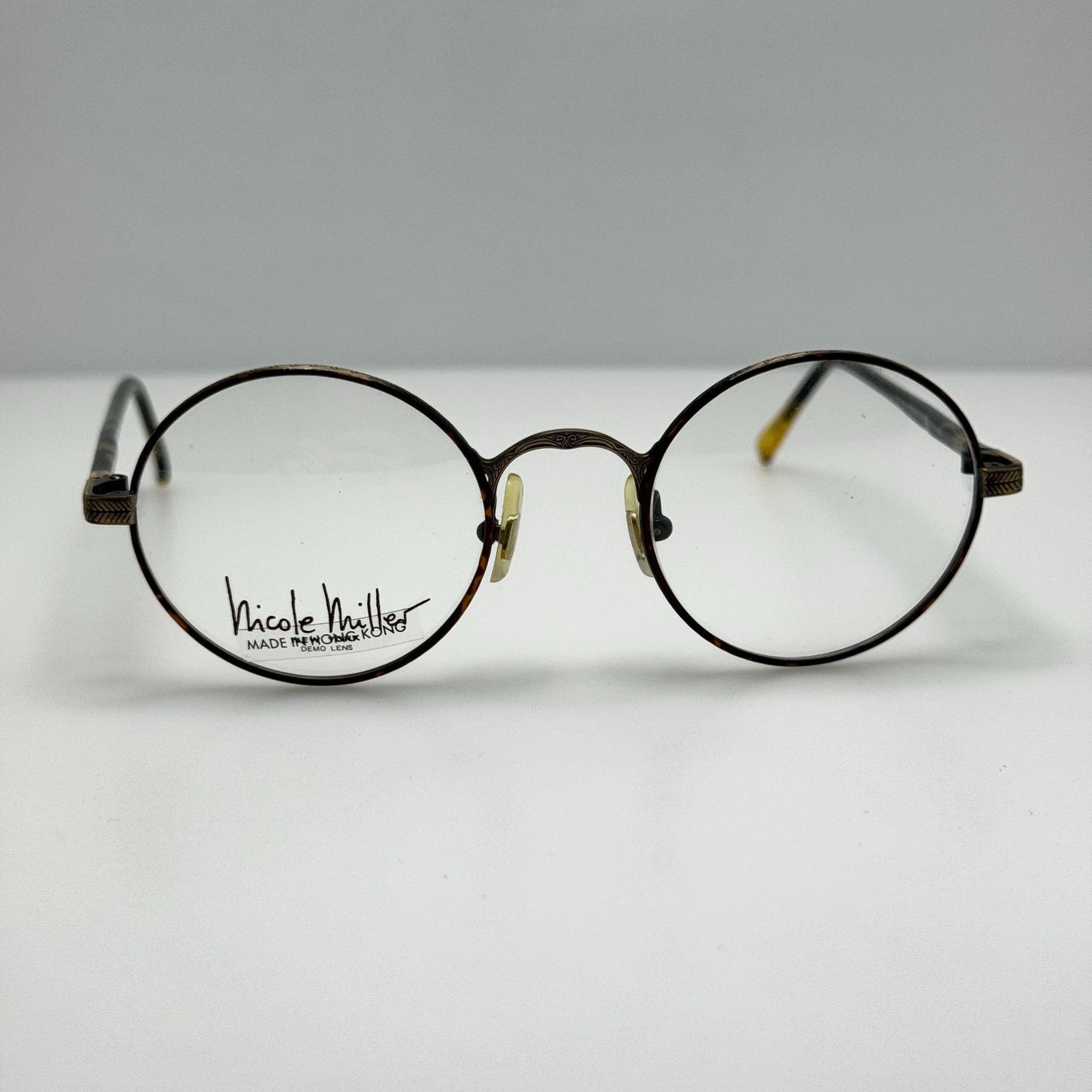 Nicole Miller Eyeglasses Eye Glasses Frames NM 1434 Antique Gold 0236 47-21-140