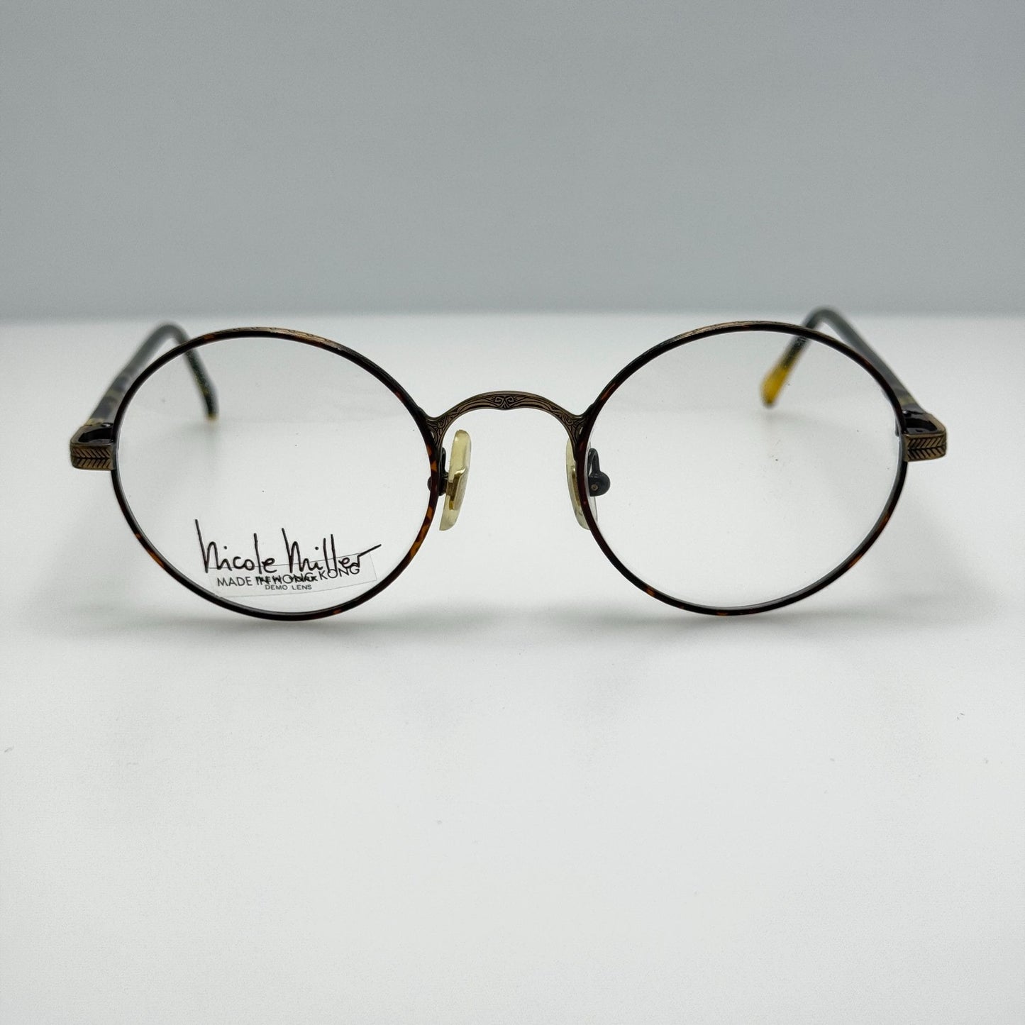 Nicole Miller Eyeglasses Eye Glasses Frames NM 1434 Antique Gold 0236 47-21-140