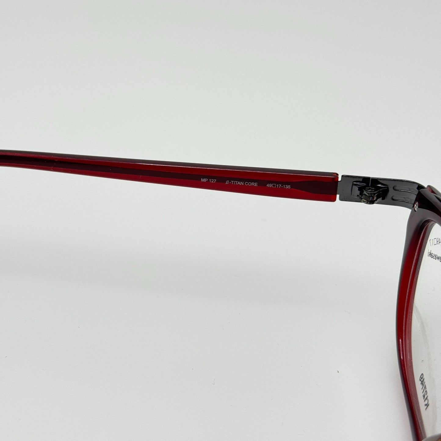 Kazuo Kawasaki Eyeglasses Eye Glasses Frames MP 127 Titan 49-17-135 Japan
