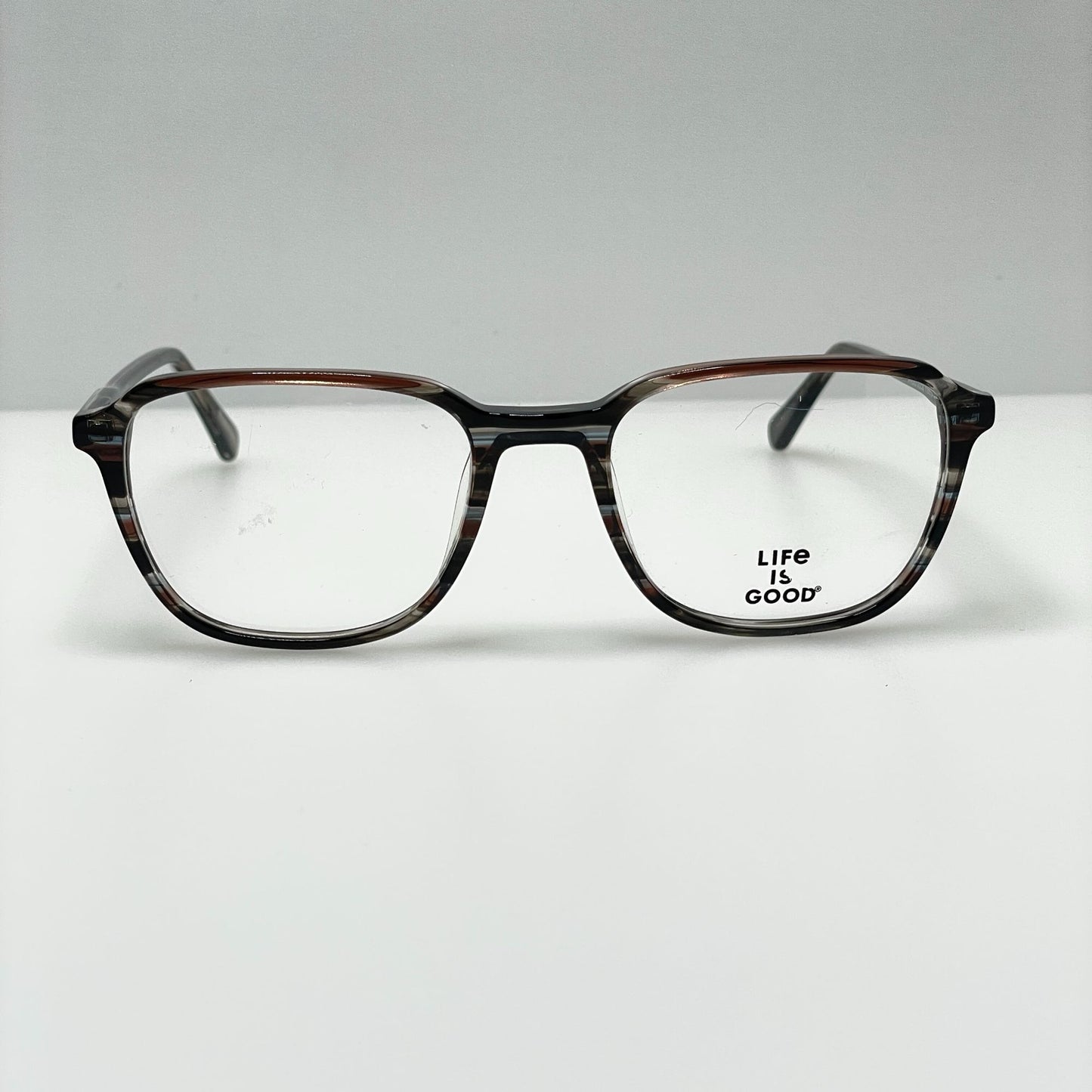 Life Is Good Eyeglasses Eye Glasses Frames Rhea Grey Stripe 53-19-145