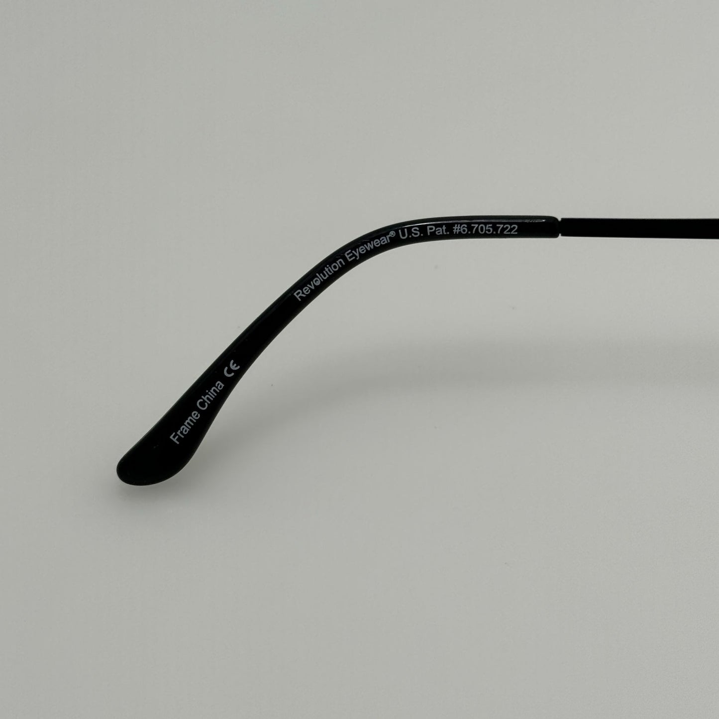 Revolution Eyewear Eyeglasses Eye Glasses Frames Roseburg BLK W/ Clip 54-15-135