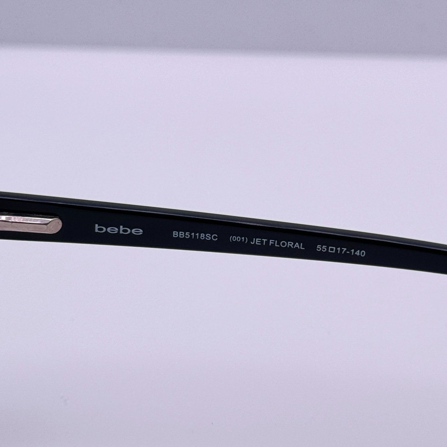 Bebe Eyeglasses Eye Glasses Frames BB 5118SC 001 Jet Floral 55-17-140