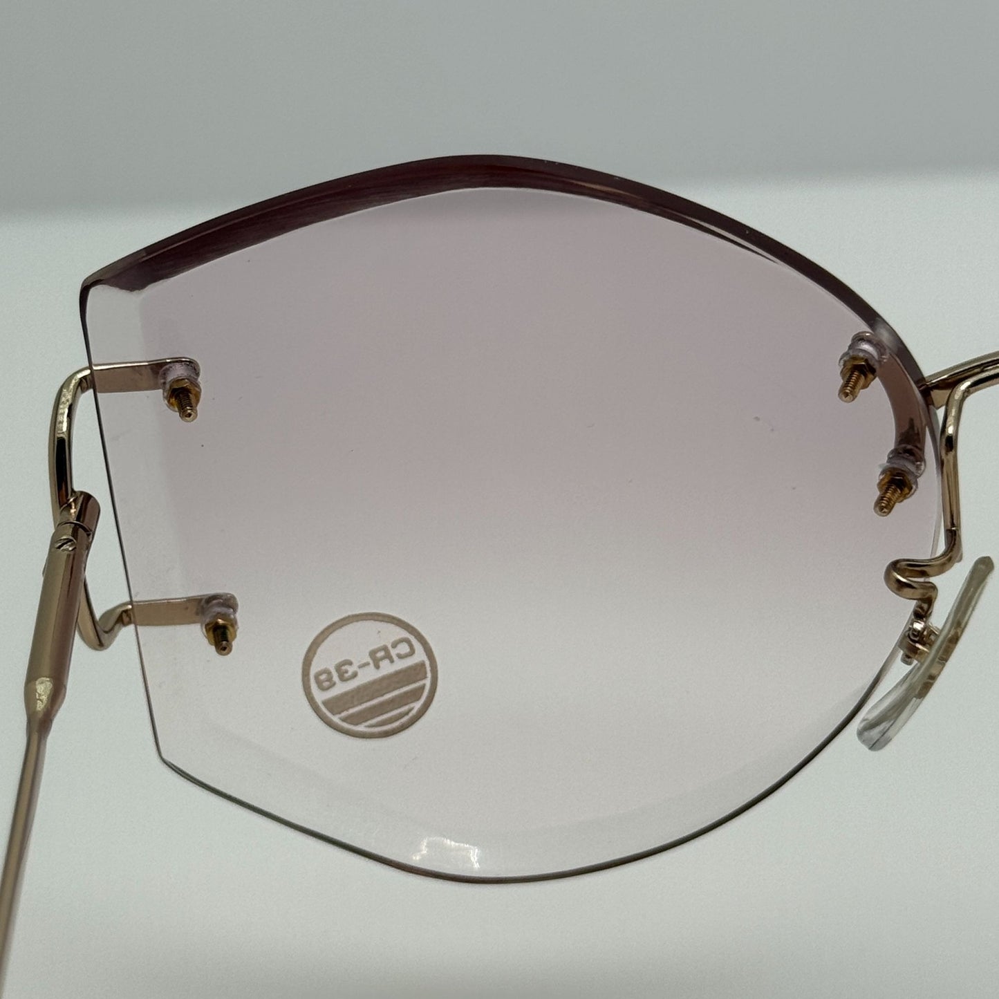 Tura Sunglasses 178 5 1/2 Japan Gold Smoke Pink 62-20-140