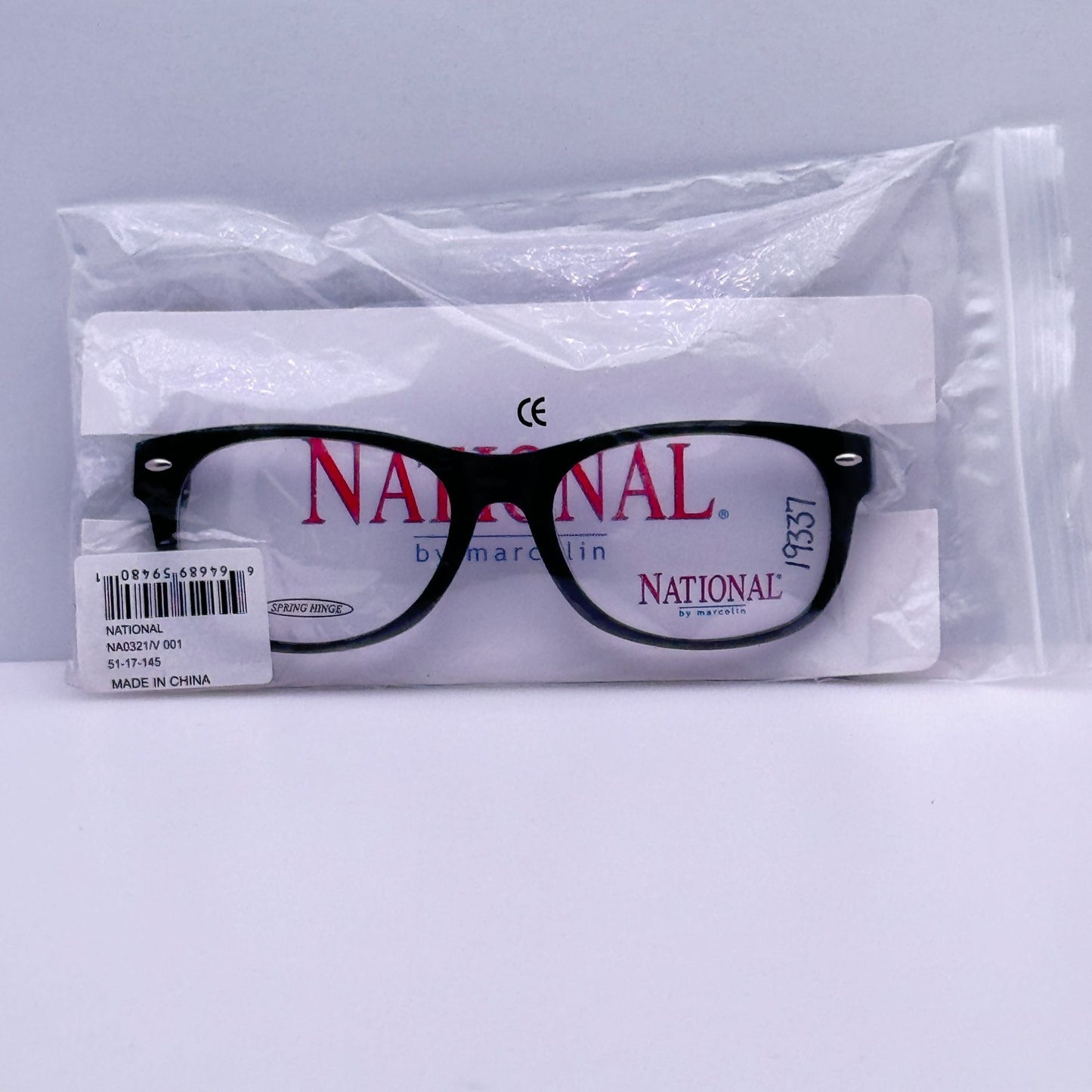 National Eyeglasses Eye Glasses Frames Shawn NA0321 001 51-17-145 Marcolin