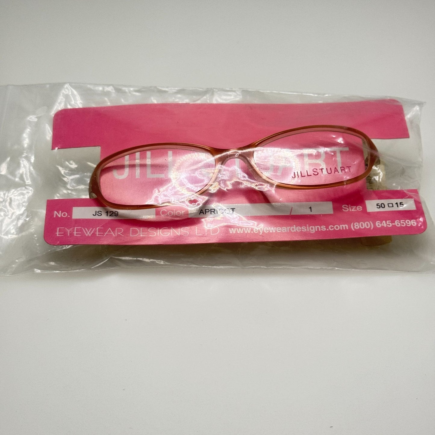 Jill Stuart JS 129-1 Apricot Eyeglasses Eye Glasses Frames 50-15-135