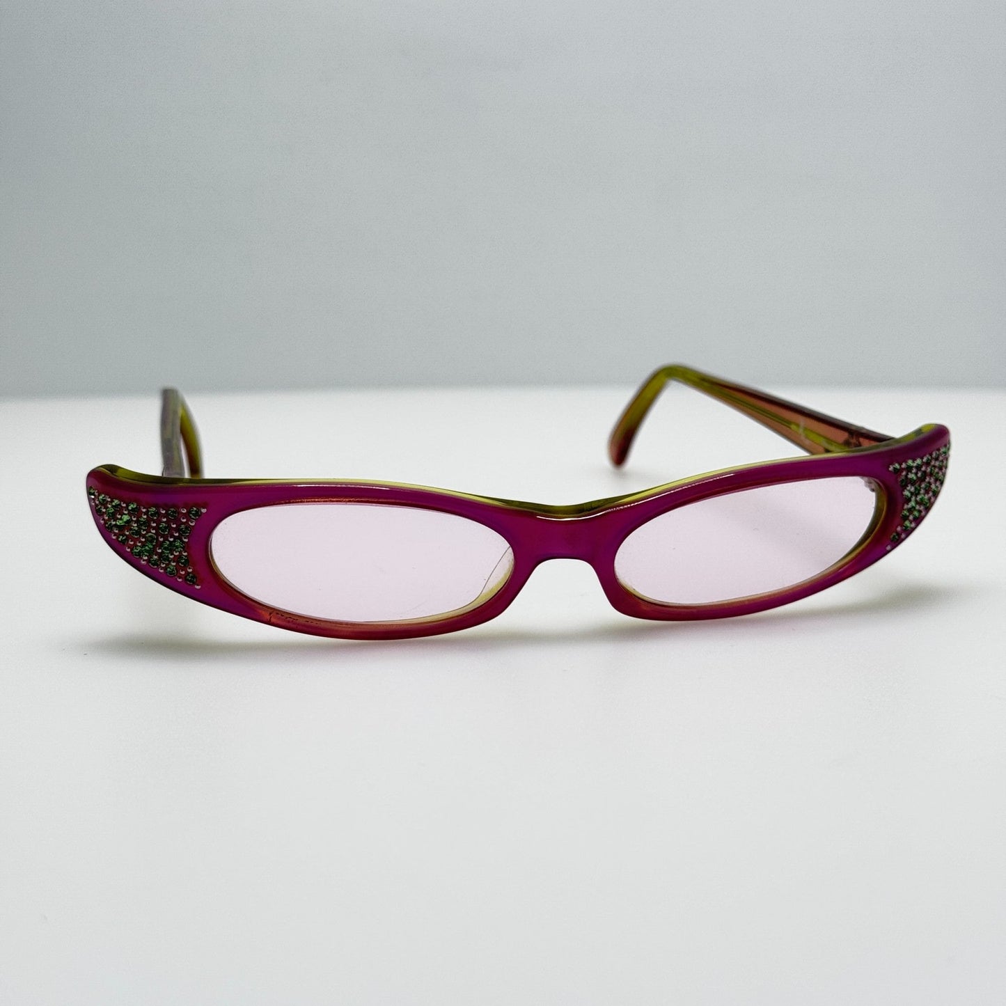 Aparis Eyeglasses Eye Glasses Frames Cat Eyed Vintage France 011