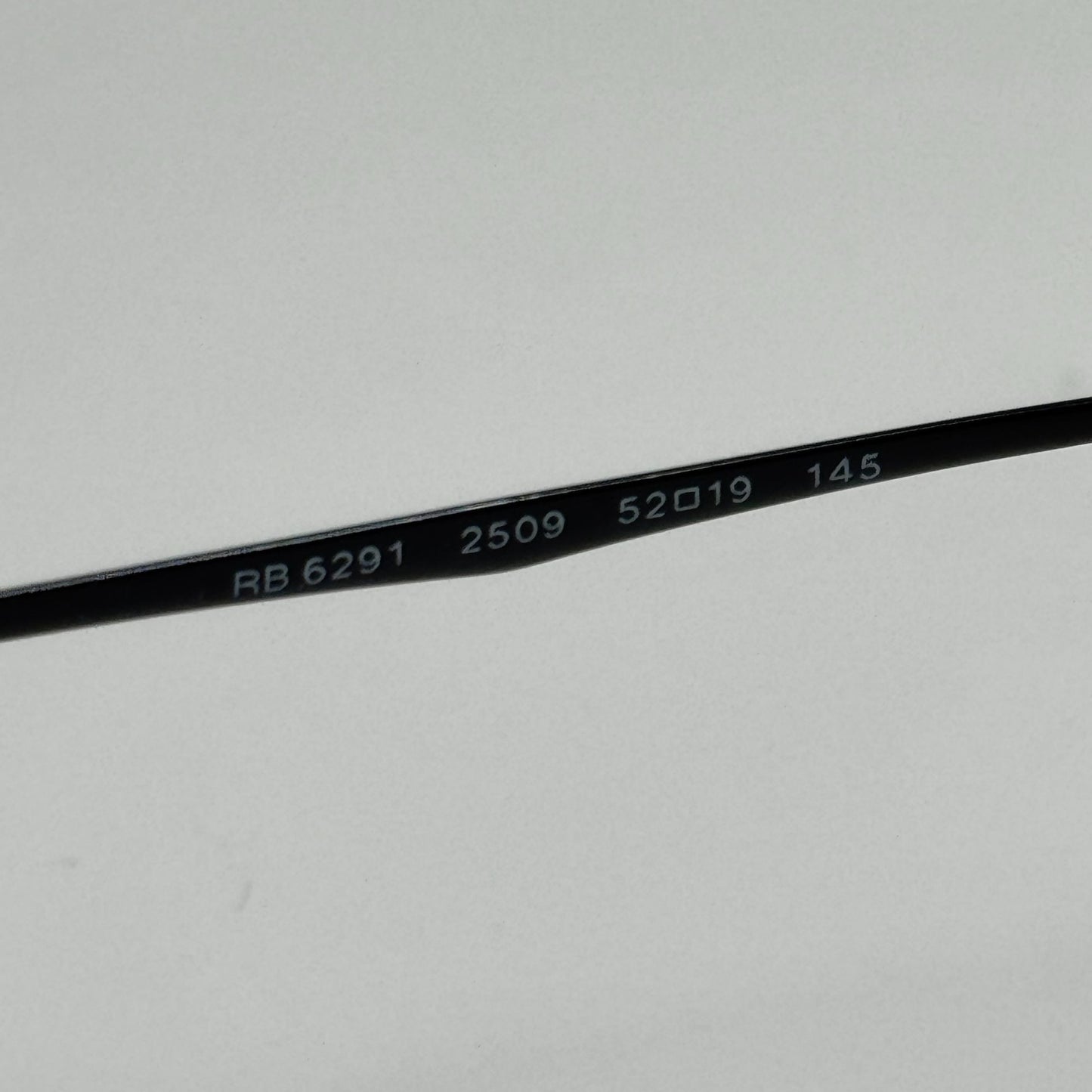 Ray Ban RB 6291 2509 Black Eyeglasses Eye Glasses Frames Italy 52-19-145