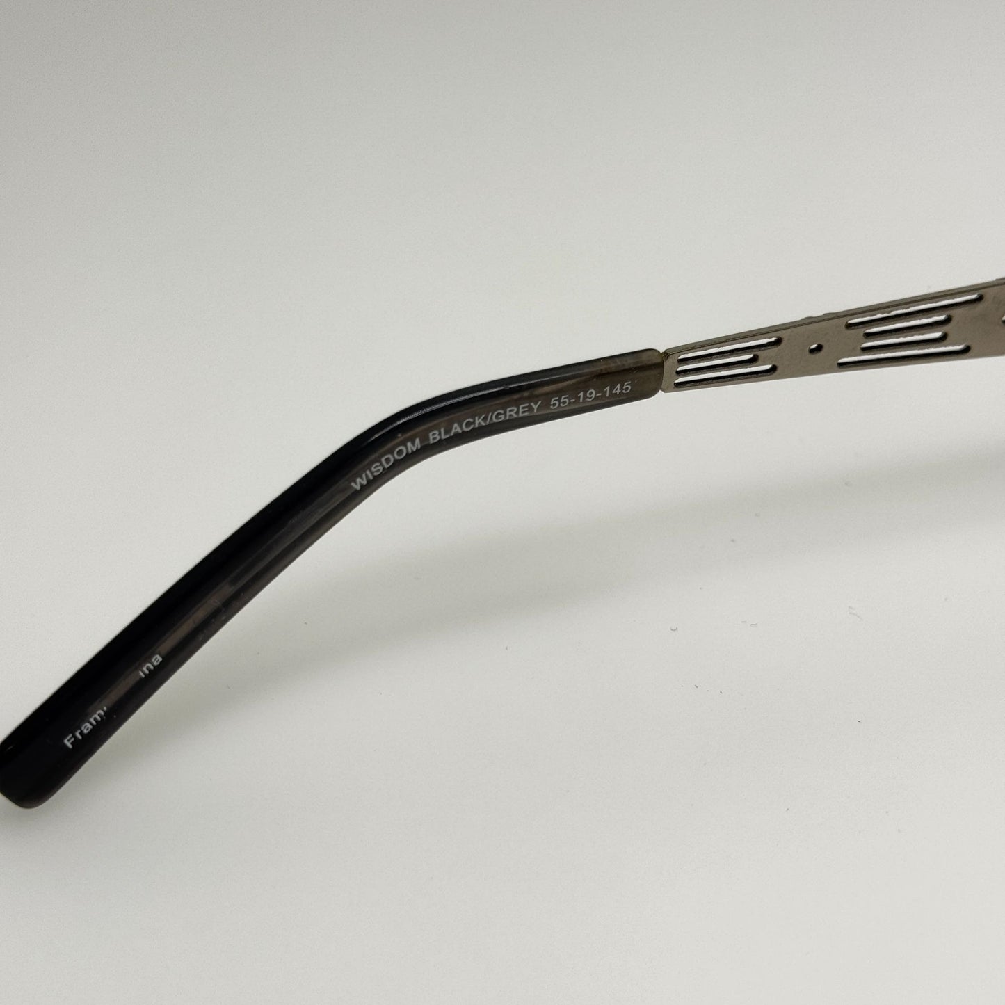 Thundercloud Wisdom Black Grey Eyeglasses Eye Glasses Frames 55-19-145