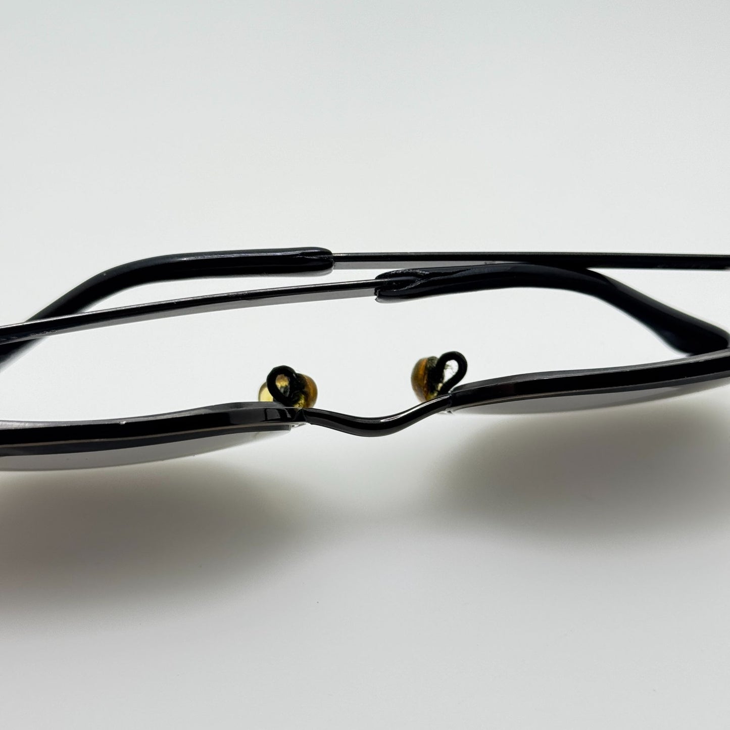 GWO Eyeglasses Eye Glasses Frames Charm Black Gold Vintage 50-18