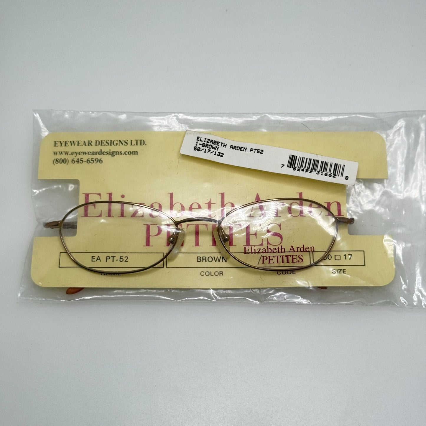 Elizabeth Arden PT-52-1 Brown Eyeglasses Eye Glasses Frames 50-17-132