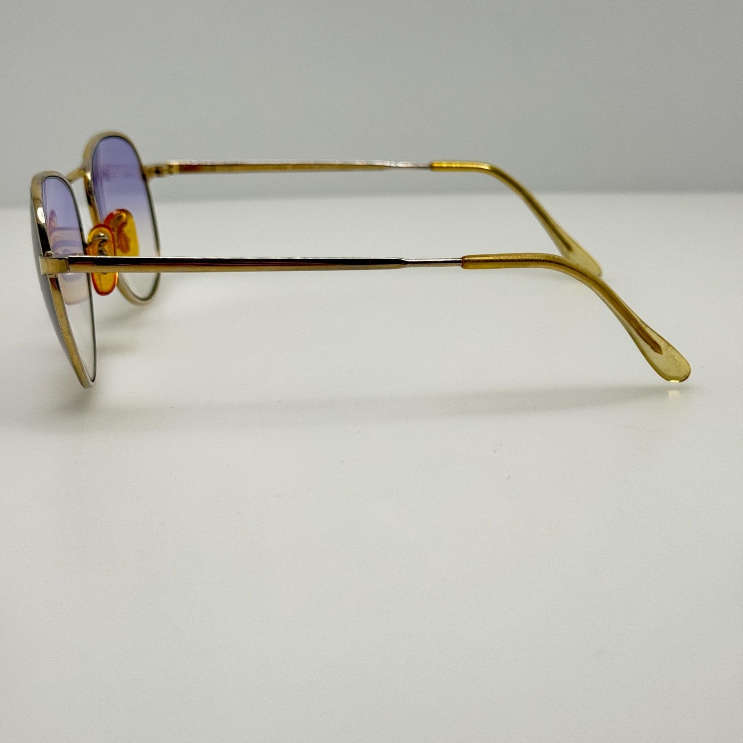 Em Kick Sterling Opt Eyeglasses Eye Glasses Frames Gold Japan 48-16