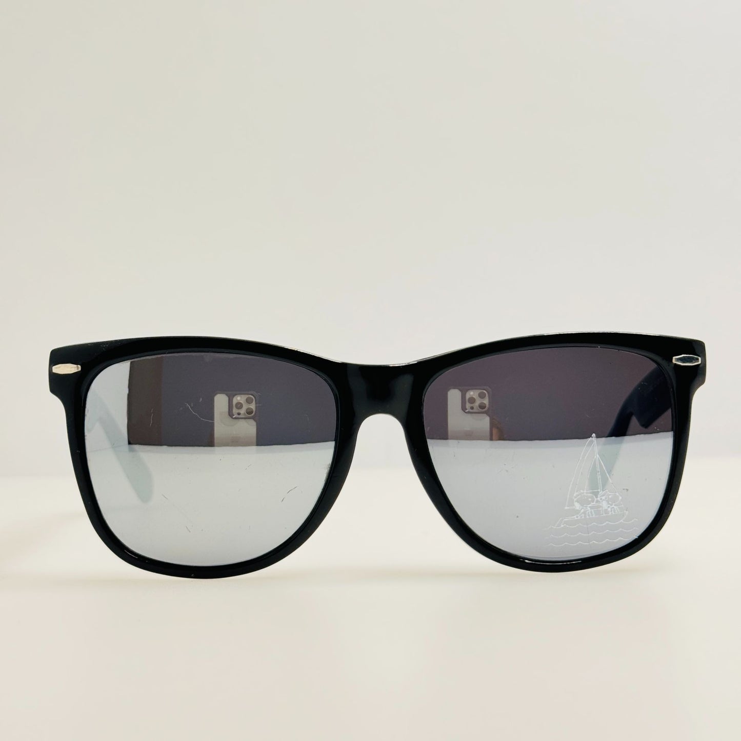 Pan Oceanic Sunglasses Black Nylon Taiwan R.O.C. Vintage Retro Peanuts Snoopy