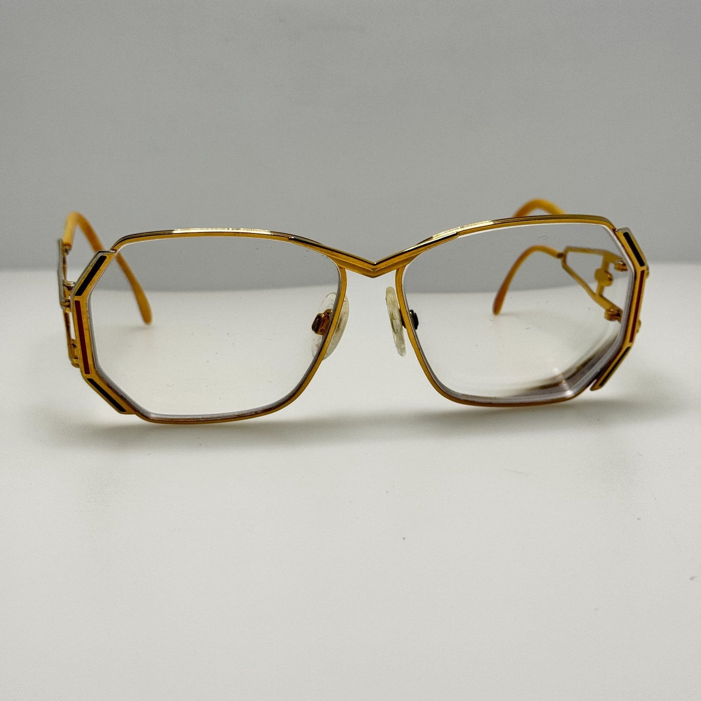 Cazal 225 Col97 013 Eyeglasses Eye Glasses Frames Gold Germany 58-13-135