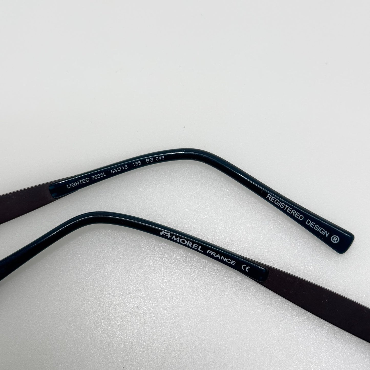 Morel Lightec 7035L BG 043 53-15-135 France Eye Glasses Temple Arms Only PARTS