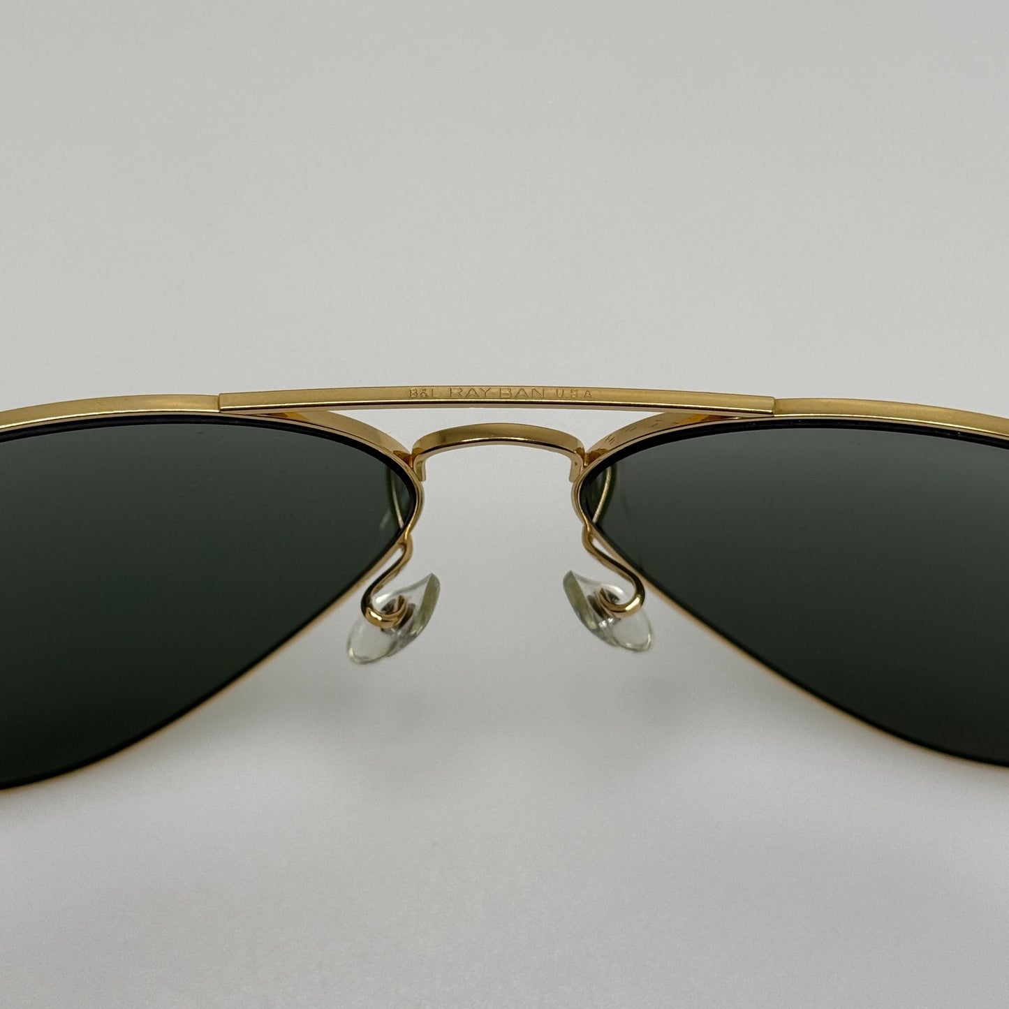 Bausch & Lomb B&L Ray Ban Sunglasses 62-14 Aviator Gold W/ Case