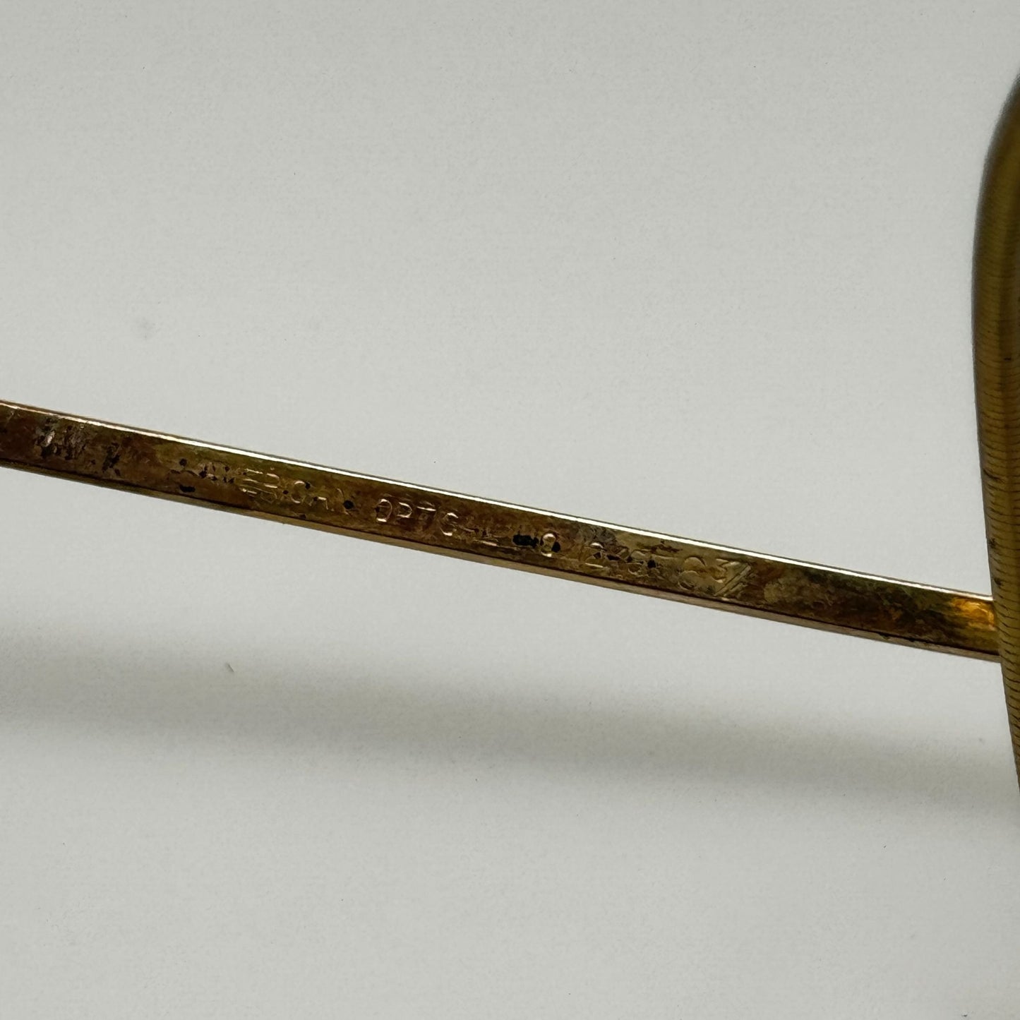 American Optical Eyeglasses Eye Glasses Frames AO 1/10 - 12k GF 6 3/4 Read Desc
