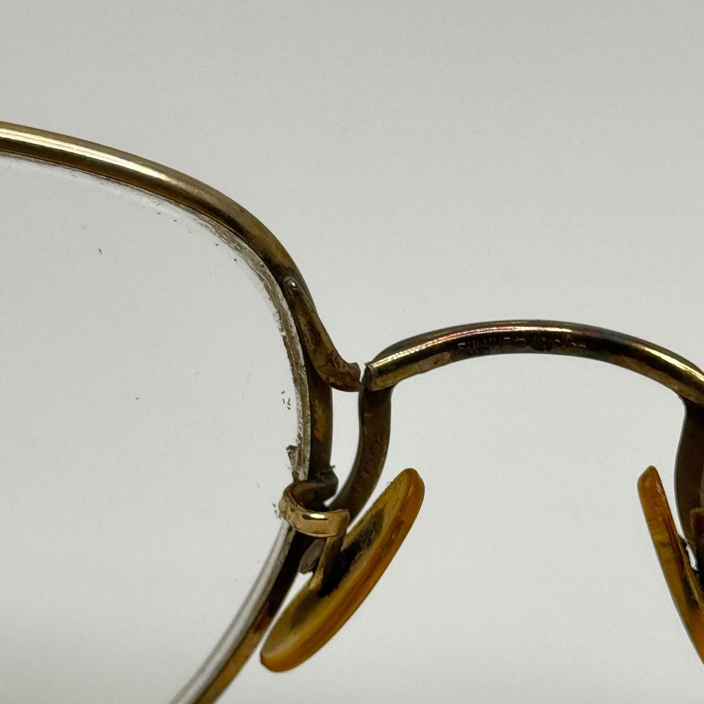 American Optical Eyeglasses Eye Glasses Frames AO 1/10 - 12k GF 6 3/4 Read Desc