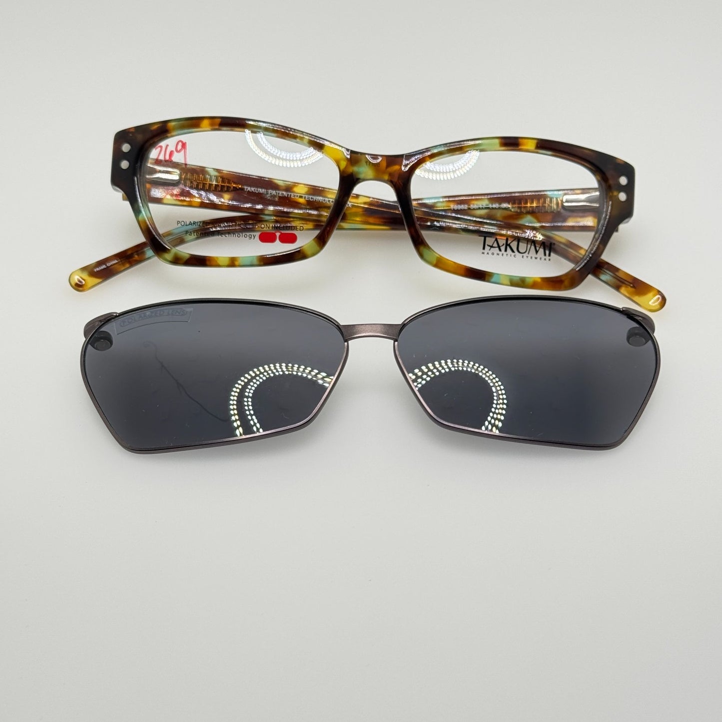 Takumi T9962 60 Eyeglasses Eye Glasses Frames 50-17-140 W/ Clip
